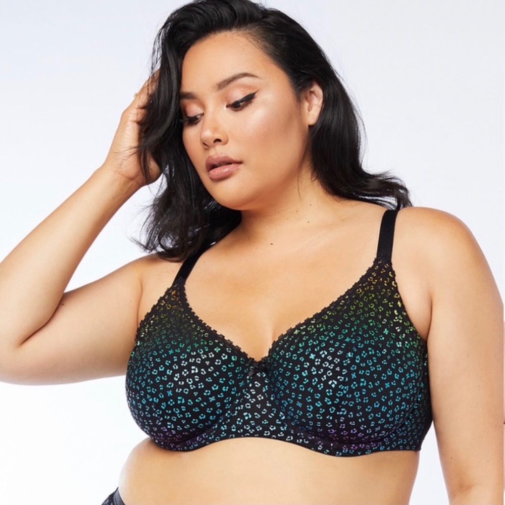 SAVAGE X FENTY Metallic Leopard Unlined Bra